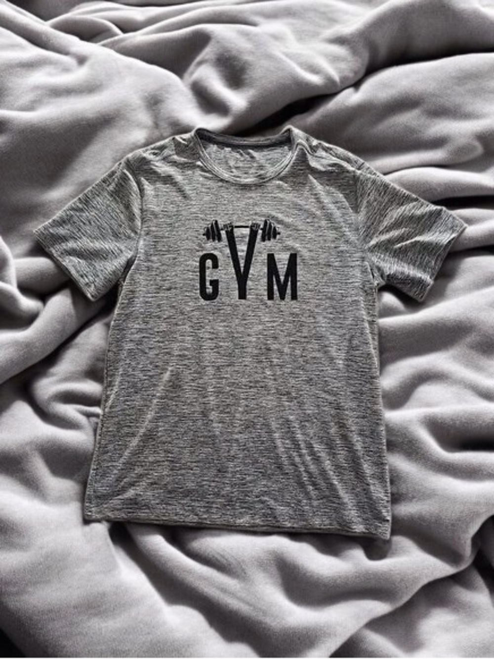 🤩GYM Graphic Short Sleeve Tee - Gray